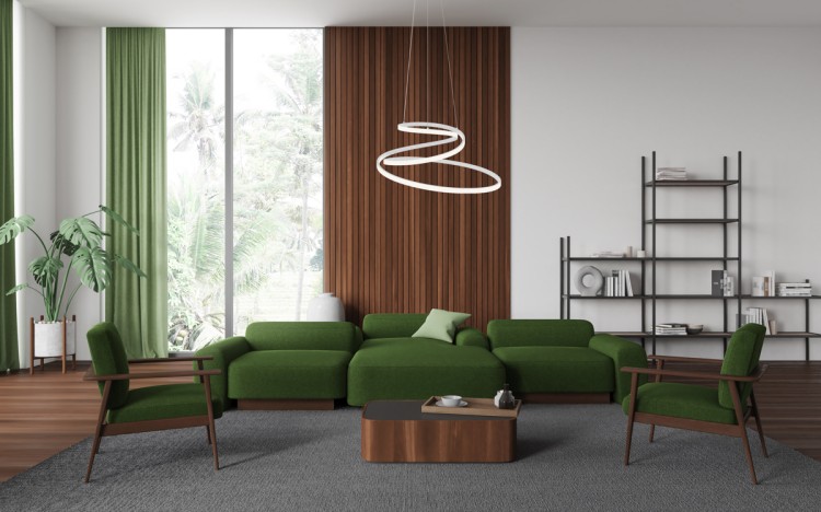 Lampa sufitowa LORILA 60W LED biała Italux PND-2168-M-WH to nowoczesna spiralna lampa LED o średnicy 60 cm. 3300 lm, możliwość wyboru barwy światła 3000K–6500K, elegancki design, idealna do salonu, jadalni i wnętrz w stylu modern