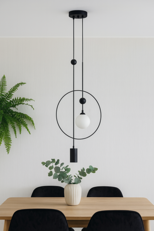 Lampa sufitowa TROSTI Italux w kolorze czarnym to połączenie nowoczesnego stylu i funkcjonalności. Dwa źródła światła G9 i GU10 zapewniają efektowne i praktyczne oświetlenie wnętrza