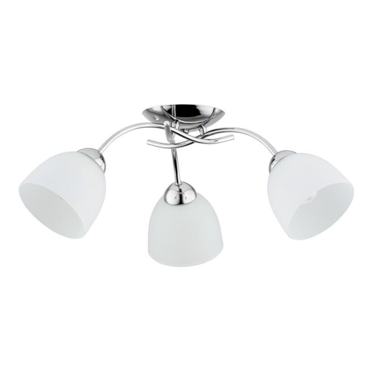 Nowoczesna lampa sufitowa AVILA 3xE27 chrom marki Alfa to połączenie stylu i funkcjonalności. Białe szklane klosze i metalowa konstrukcja zapewniają równomierne oświetlenie oraz elegancki wygląd idealny do domowych i komercyjnych wnętrz.