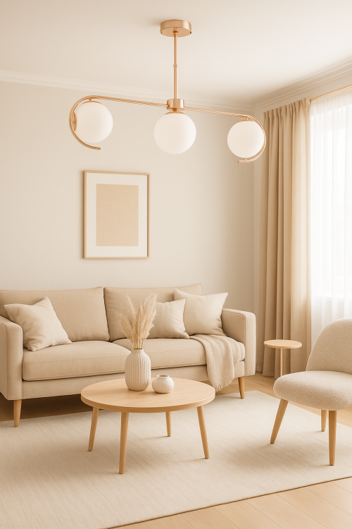 Lampa sufitowa ASTANA WHITE 3xE14 to elegancja w nowoczesnym wydaniu. Złota oprawa i białe, szklane kule tworzą stylowe oświetlenie idealne do salonu, jadalni czy sypialni. Delikatnie rozprasza światło, dodając wnętrzu przytulności i klasy.
