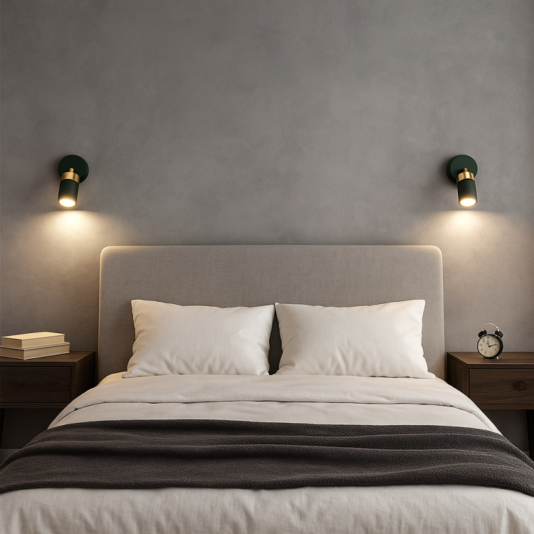 Nowoczesny kinkiet JOKER 1xGU10 w kolorze zielono-złotym. Metalowa konstrukcja, kompaktowe wymiary i modny wygląd pasujący do eleganckich wnętrz.