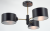 Lampa sufitowa VITO 1097/3B BL TR to połączenie czarnego matu i złota, idealne do wnętrz loft, modern i glamour. Trzy punkty światła E27 zapewniają komfortowe oświetlenie całego pomieszczenia. Elegancka i funkcjonalna.