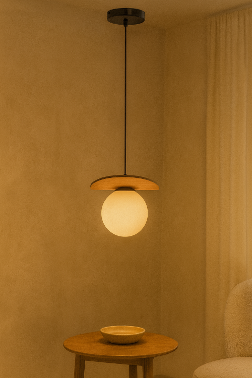 Nowoczesna lampa MIRROR 1xG9 z mlecznym kloszem i drewnianym akcentem świetnie pasuje do wnętrz scandi, japandi i modern. Doskonała jako światło nad stolikiem, do korytarza lub małych pomieszczeń. Stylowa, funkcjonalna i oszczędna.