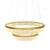 Lampa GALA GOLD Milagro z dwoma pierścieniami LED to idealny wybór do aranżacji modern i glamour. 54W LED i 4320 lm oferują mocne, efektowne oświetlenie. Regulowana wysokość umożliwia dopasowanie do każdego wnętrza.