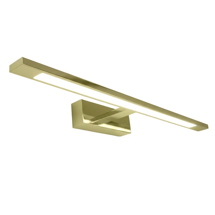 Stylowy kinkiet KLIMT 60 cm złoty to doskonałe oświetlenie do łazienki i nad lustro. Regulowana barwa 3000–6000K, IP44, szeroki kąt 120° i trwała konstrukcja z metalu sprawiają, że to idealny wybór do nowoczesnych pomieszczeń.