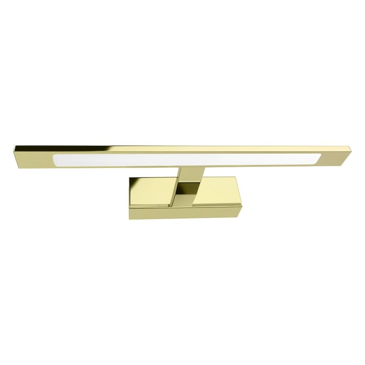 KLIMT 60 cm to funkcjonalny kinkiet nad lustro w złotym kolorze, z IP44 i regulacją barwy 3000–6000K. Nowoczesny design sprawia, że idealnie pasuje do łazienek, korytarzy i wnętrz glamour, loft oraz modern.