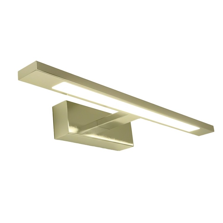 Stylowy kinkiet KLIMT 40 cm złoty to doskonałe oświetlenie do łazienki i nad lustro. Regulowana barwa 3000–6000K, IP44, szeroki kąt 120° i trwała konstrukcja z metalu sprawiają, że to idealny wybór do nowoczesnych pomieszczeń.