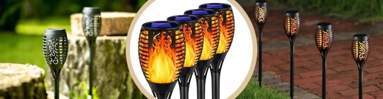 Nowoczesna lampa solarna LED imitująca płomień 1313 LVT to stylowa dekoracja z automatycznym włączaniem po zmroku. 12 LED, 3000K, 20 lm i czas pracy 6–8 h zapewniają piękne i energooszczędne oświetlenie ogrodu.