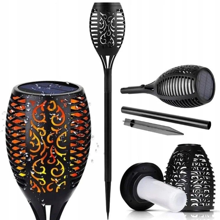 Pochodnia solarna LED 1313 LVT to połączenie estetyki i funkcjonalności. Realistyczny efekt ognia, 12 LED, IP44 i praca do 8 h czynią ją świetnym dodatkiem do ogrodu, tarasu i ścieżek.