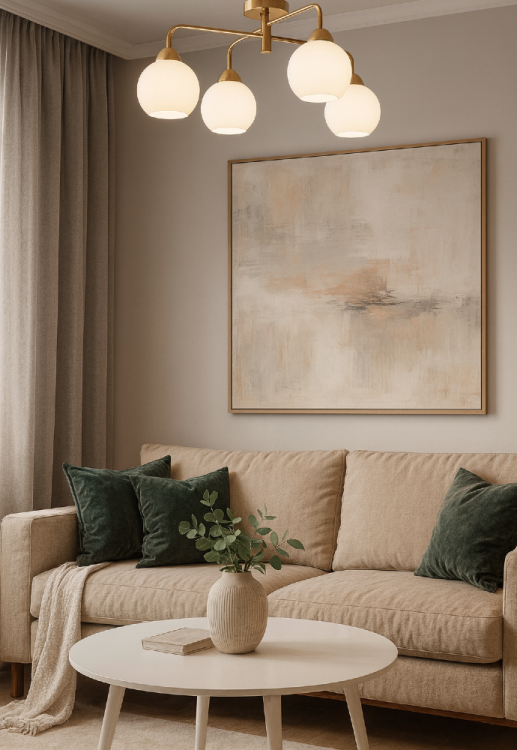 Lampa sufitowa ASPEN 4xE27 w kolorze złotym z białymi kloszami to elegancka propozycja do salonu, jadalni i sypialni. Wykonana z metalu i szkła, zapewnia równomierne oświetlenie i stylowy wygląd w aranżacjach modern oraz glamour.