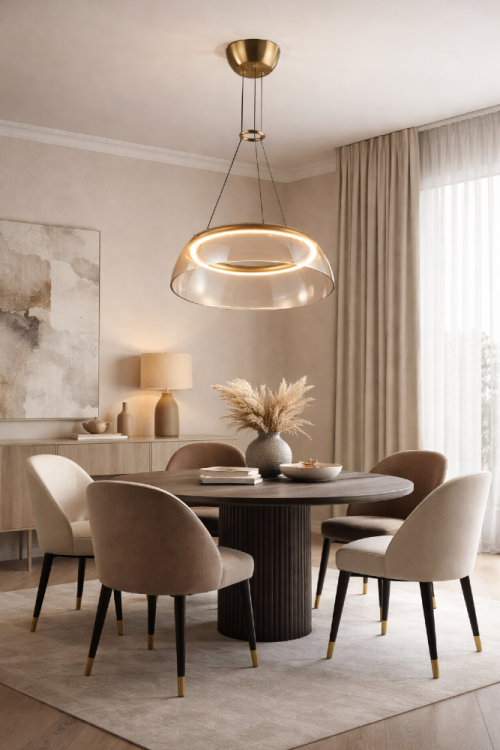 Lampa sufitowa TORPE złota 19W LED od Italux to elegancka propozycja z bursztynowym kloszem i 3-stopniowym ściemnianiem. Idealna do salonu, jadalni i nad wyspę. Nowoczesny design, wysoka jakość i ciepła barwa światła 3000K tworzą wyjątkowy klimat.