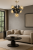 Lampa sufitowa SCARLET 5xE27 złota czarna to połączenie nowoczesnego stylu i luksusowego designu. Pięć szklanych kul i złote detale tworzą eleganckie oświetlenie idealne do salonu lub jadalni.