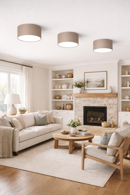 Nowoczesna lampa sufitowa DIXIE MLP2478 w kolorze kaszmir taupe to elegancki plafon do wnętrz nowoczesnych i jasnych. Kompaktowa forma i oprawa GX53 zapewniają funkcjonalność