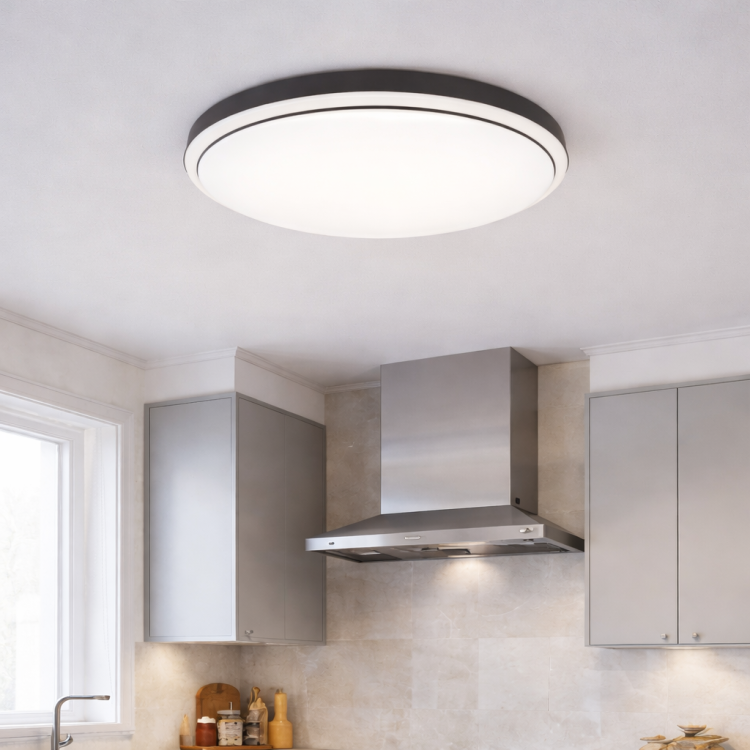 Nowoczesny plafon ML2052 3xE27 to funkcjonalne oświetlenie sufitowe do dużych pomieszczeń. Eleganckie biało-czarne wykończenie, minimalistyczna forma i możliwość doboru żarówek LED czynią go uniwersalnym wyborem do nowoczesnych wnętrz.