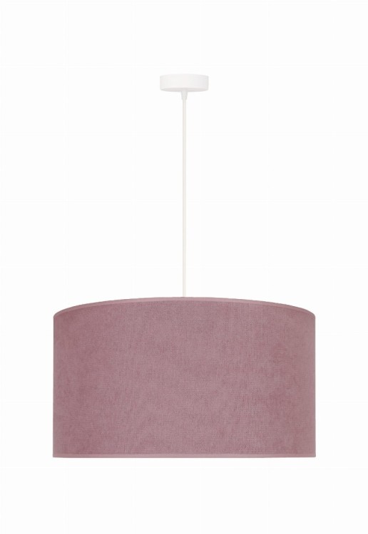 Wisząca lampa PASTELL Duolla 81341 w pastelowym różu to stylowy akcent do jasnych wnętrz. Abażur z tkaniny Soro o średnicy 45 cm pięknie rozprasza światło i tworzy przytulną atmosferę.