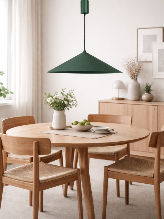 Nowoczesna lampa wisząca CAPITAL Milagro 60 cm zachwyca minimalistycznym designem i głęboką zielenią. Wykonana z metalu, z regulowaną wysokością zawieszenia i oprawką GX53, idealna do jadalni, kuchni i nowoczesnych wnętrz.