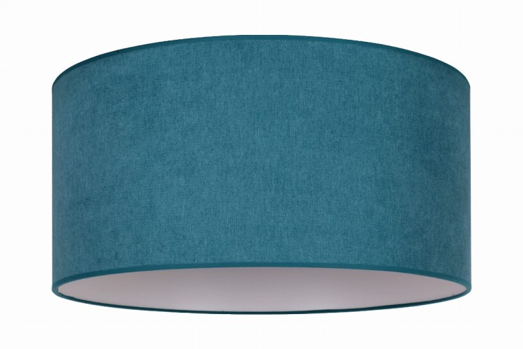 Plafon PASTELL 3xE27 turkusowy 60 cm to nowoczesna lampa sufitowa z tkaniny Soro i metalu. Trzy punkty świetlne E27 zapewniają równomierne oświetlenie salonu, sypialni lub jadalni. Idealny do jasnych, skandynawskich wnętrz.