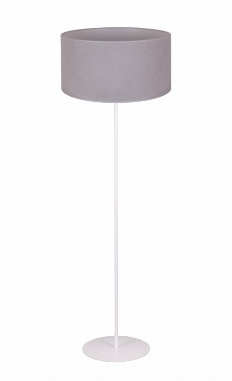 Lampa podłogowa PASTELL 1xE27 Duolla to stylowe oświetlenie do salonu i sypialni. Szary klosz z tkaniny Soro delikatnie rozprasza światło, tworząc przytulną atmosferę w nowoczesnych wnętrzach.