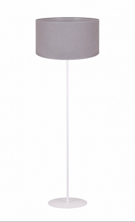 Lampa podłogowa PASTELL Duolla w szaro-białej kolorystyce to idealny wybór do jasnych aranżacji. Prosta forma, duży klosz i klasyczny gwint E27 gwarantują wygodę użytkowania.