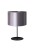 Lampa stołowa CANNES srebrna z atłasowym abażurem i srebrnym wnętrzem to eleganckie oświetlenie dekoracyjne. Kompaktowa wysokość 20 cm, oprawka E14 i włącznik na przewodzie czynią ją idealną na stolik nocny lub komodę