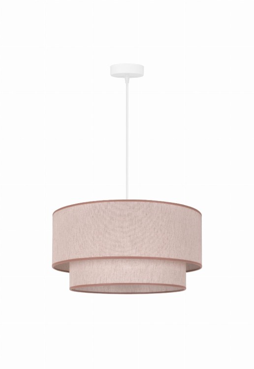 Lampa wisząca BOHO Duolla zachwyca naturalnym połączeniem juty i bawełny. Beżowo-ecru abażur subtelnie rozprasza światło, tworząc przytulną atmosferę w salonie, sypialni lub jadalni. Idealna do wnętrz boho i skandynawskich.