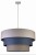 Lampa bawełniana LUNETA 45 cm to połączenie pastelowych barw i naturalnych materiałów. Zwis do 120 cm oraz gwint E27 pozwalają dopasować ją do każdego wnętrza – od minimalistycznych po skandynawskie.