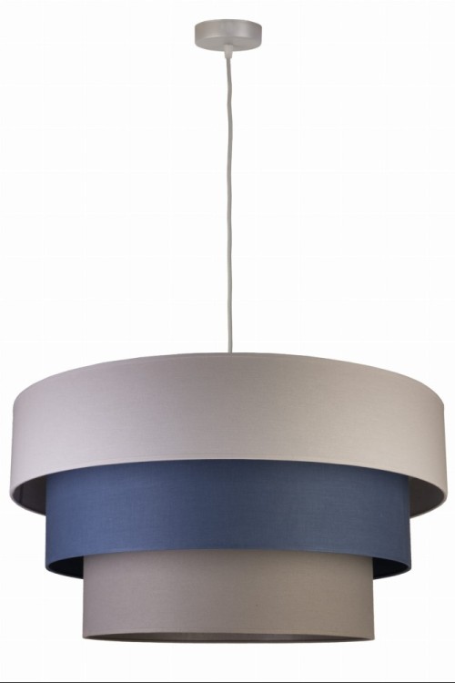 Lampa bawełniana LUNETA 45 cm to połączenie pastelowych barw i naturalnych materiałów. Zwis do 120 cm oraz gwint E27 pozwalają dopasować ją do każdego wnętrza – od minimalistycznych po skandynawskie.