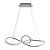 Lampa wisząca MARCO ML8117 Milagro w kolorze chromu ma dekoracyjną formę z centralną pętlą. Zintegrowany LED 42W emituje neutralne światło 4000K. Szerokość 73 cm, regulowana wysokość 50–100 cm.