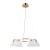 Lampa kaskadowa TORNO 5xE14 marki Italux z pięcioma kryształowymi kloszami. Czarne przewody i oprawki w kolorze mosiądzu miodowego tworzą elegancką całość. Efektowne oświetlenie do wysokiego holu i na klatkę schodową.