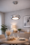 Nowoczesna lampa wisząca MERCURIO ML328 LED chrom 12W z regulacją wysokości. Idealna do salonu, jadalni i kuchni. Stylowy design i neutralna barwa światła.