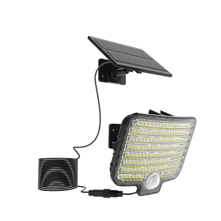 Naświetlacz solarny LED z czujnikiem ruchu i panelem to funkcjonalne oświetlenie do domu i ogrodu. 600 lm, 4000K i automatyczne działanie zapewniają bezpieczeństwo i komfort.