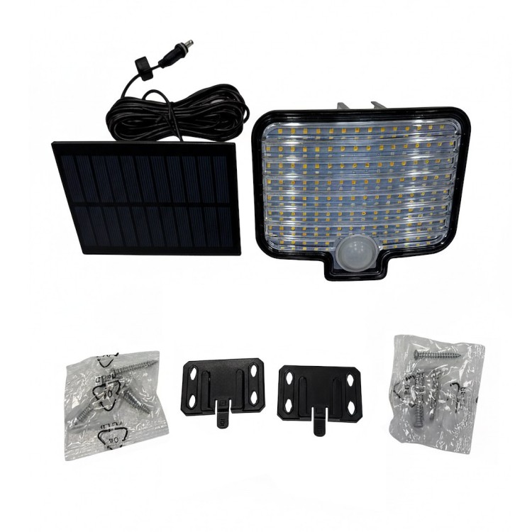 Solarna lampa LED 600 lm z czujnikiem ruchu PIR to idealne rozwiązanie do oświetlenia posesji. Neutralna barwa światła 4000K i automatyczne działanie zapewniają wygodę i bezpieczeństwo.
