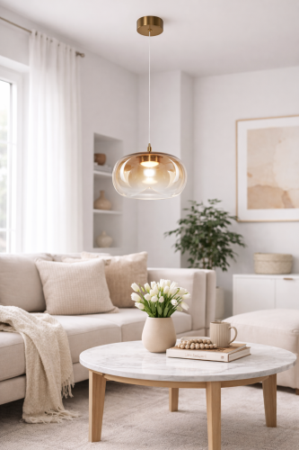 Nowoczesna lampa VASO Amber ML1399 to połączenie złota i szkła w odcieniu bursztynowym. LED 4W (388 lm) zapewnia energooszczędne światło 3000K. Idealna do sypialni, salonu i kuchni jako stylowe oświetlenie punktowe.