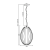Elegancka lampa wisząca BRAGA chrom + biały doskonale sprawdzi się nad stołem lub w salonie. Ryflowany klosz tworzy przyjemne światło, a minimalistyczny design podkreśla charakter wnętrza.