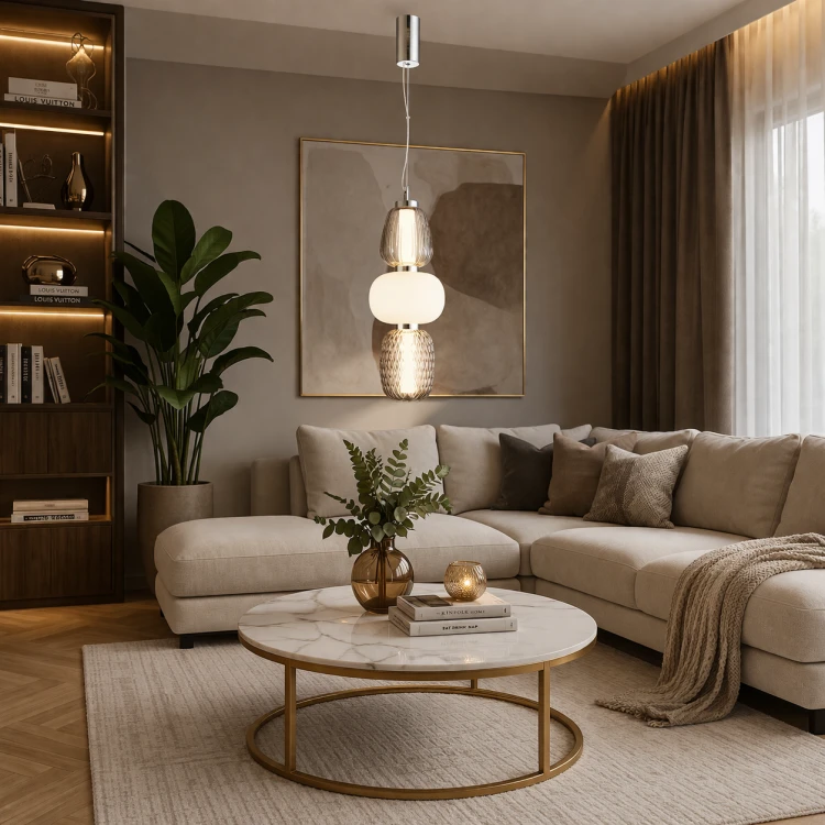 Designerska lampa wisząca CARO chrom to stylowe oświetlenie z trzema kloszami. Ciepłe światło 3000K tworzy przytulny klimat. Sprawdzi się nad stolikiem kawowym, łóżkiem lub wyspą kuchenną.