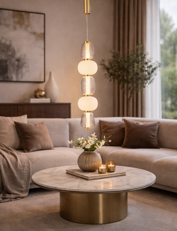 CARO ML0361 złota to elegancka lampa wisząca LED do salonu i sypialni. Ciepła barwa 3000K i szklane klosze zapewniają przyjemne, rozproszone światło.