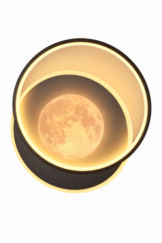 Nowoczesny plafon DESULO 40W LED z efektem księżyca to stylowe oświetlenie do każdego wnętrza. Regulacja barwy światła 3000K/4000K/6000K pozwala dopasować klimat.