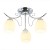 Lampa sufitowa chrom ELLA z trzema punktami światła E27 to idealne rozwiązanie do każdego wnętrza. Mleczne klosze zapewniają miękkie światło, a ozdobny kryształ podkreśla elegancki charakter lampy.