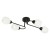 Lampa sufitowa KING BLACK 4xE27 to nowoczesne oświetlenie do salonu i sypialni. Czarna konstrukcja i opalowe klosze tworzą elegancki efekt, a cztery punkty światła zapewniają równomierne oświetlenie wnętrza.