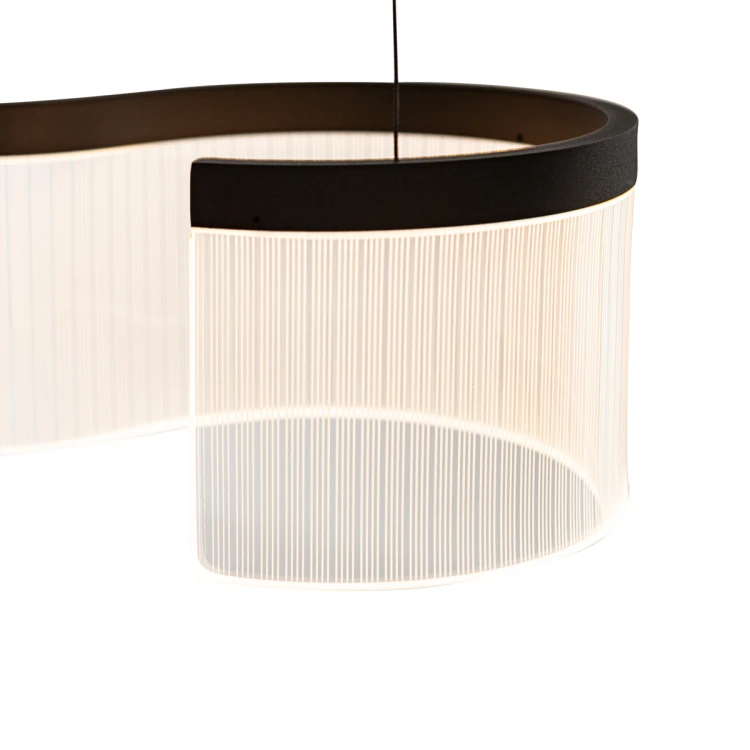 Lampa sufitowa NOTAR LED 31W Italux to nowoczesne oświetlenie do jadalni, kuchni i salonu. Kawowe wykończenie i falista forma nadają wnętrzu elegancji. Ciepła barwa światła 3000K tworzy przytulny klimat.