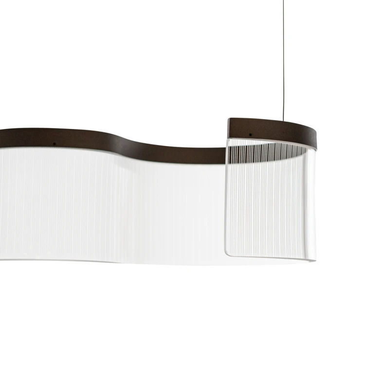 Lampa LED NOTAR 31W Italux w kawowym kolorze to stylowe oświetlenie nad stół. Dzięki 1600 lm i barwie 3000K tworzy przytulną atmosferę. Nowoczesny design i wysoka jakość wykonania sprawiają, że pasuje do wielu aranżacji.