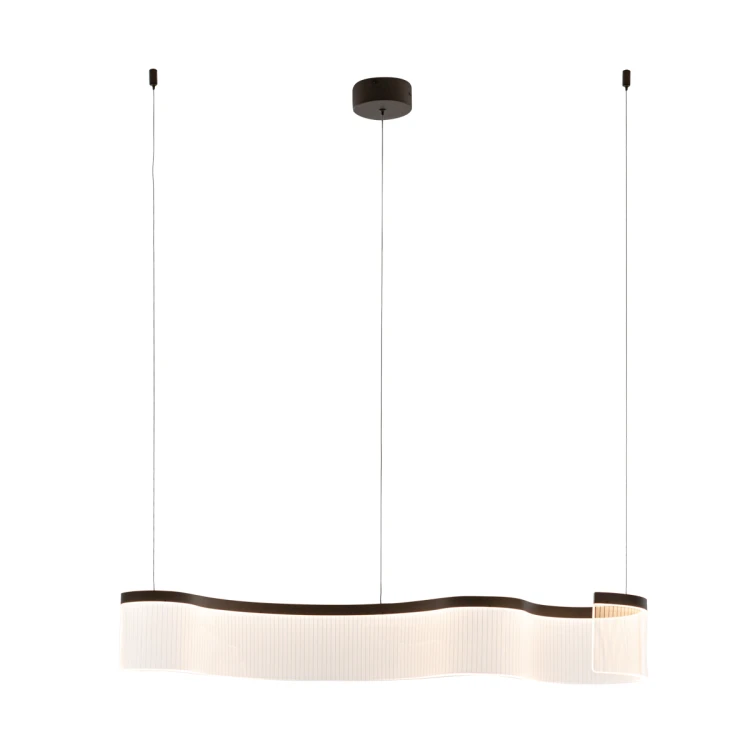 Lampa wisząca NOTAR 31W LED Italux w kolorze kawowym to nowoczesne oświetlenie idealne nad stół do jadalni lub salonu. Strumień 1600 lm i ciepła barwa 3000K tworzą przytulny klimat. Stylowa forma i wysoka jakość wykonania podkreślają elegancję wnętrza.