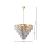 Nowoczesny żyrandol glamour CHELSEA ML6002 Milagro – złota oprawa i kryształowe zdobienia nadają wnętrzu elegancji. Lampa o szerokości 50 cm i regulowanej wysokości 50–100 cm, 6 źródeł światła E14 do salonu i jadalni.