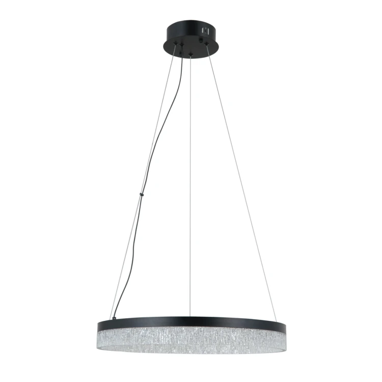 Lampa wisząca PANTAL 22W LED Italux czarna to nowoczesne oświetlenie w formie ringu. Idealna do salonu, jadalni i kuchni, oferuje zmianę barwy światła CCT i elegancki design.