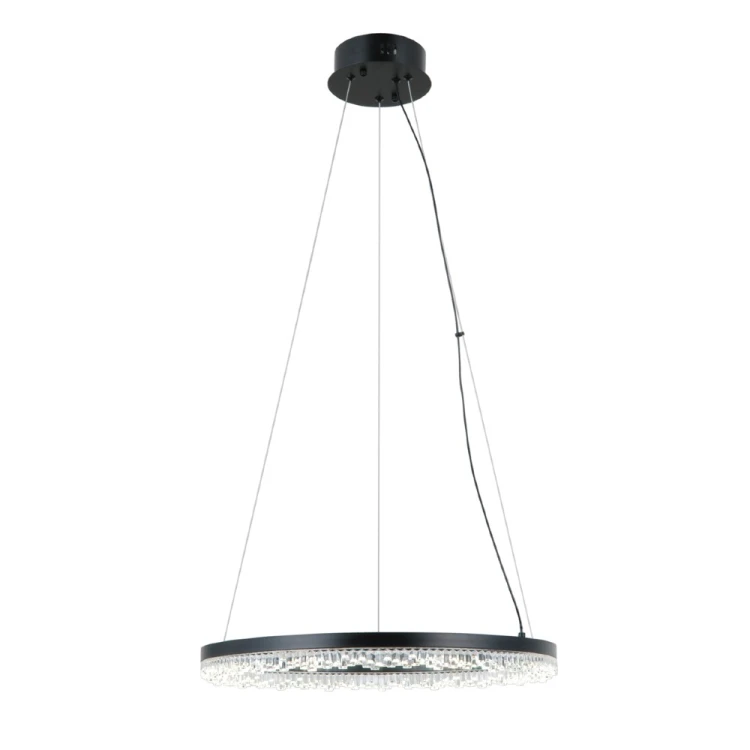 BARLO 22W LED to designerska lampa wisząca z efektem kryształków i funkcją CCT. Zapewnia 2100 lm światła oraz możliwość zmiany barwy. Doskonała do salonu, kuchni i jadalni.