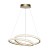Lampa wisząca KORTIA 35W LED złota to nowoczesne oświetlenie z efektownymi ringami i kryształowym wykończeniem. Strumień 3160 lm oraz funkcja CCT (3000K/4000K/6000K) zapewniają idealne światło do salonu, jadalni i sypialni.