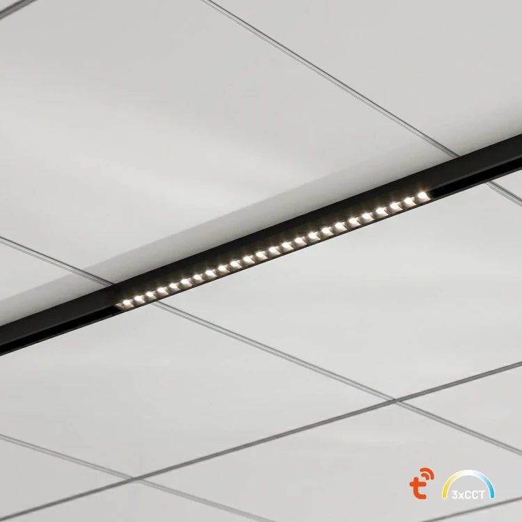 Nowoczesny system szynowy 48V LED 10W to idealne rozwiązanie do punktowego oświetlenia wnętrz. Strumień 690 lm, zmienna barwa światła oraz funkcja ściemniania gwarantują komfort użytkowania i pełną kontrolę nad światłem