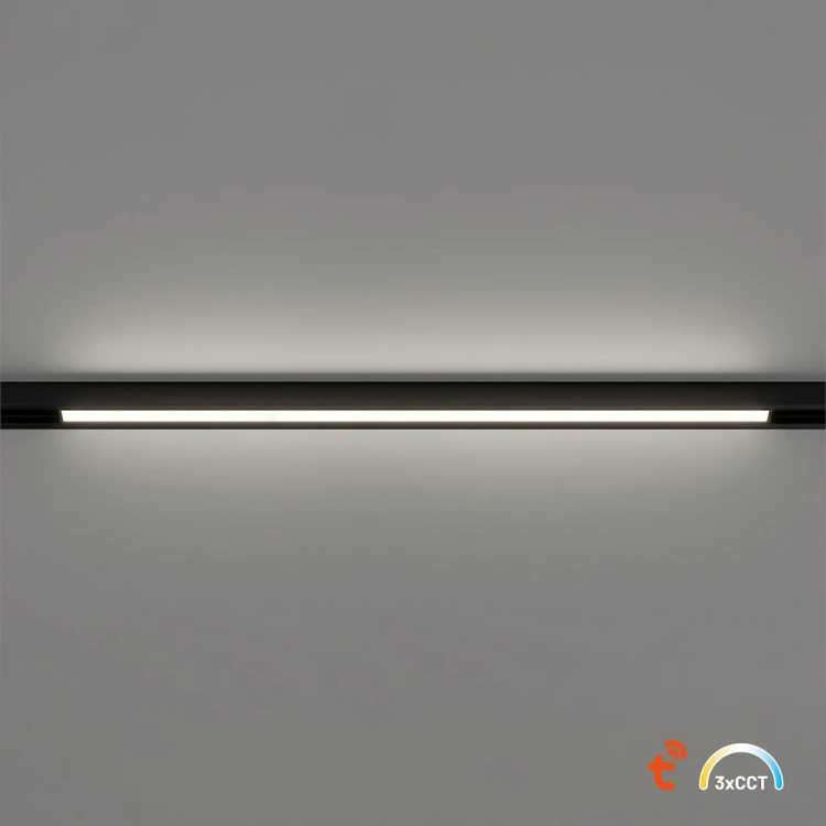 System oświetleniowy 48V LED w kolorze czarnym to połączenie designu i funkcjonalności. Moc 15W, 1125 lm, CRI≥90 oraz możliwość zmiany barwy światła i ściemniania sprawiają, że idealnie dopasujesz oświetlenie do każdego wnętrza.