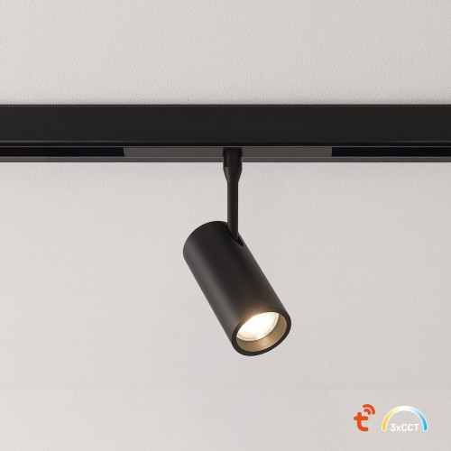 Minimalistyczny reflektor do systemu szynowego 48V LED 6W oferuje 360 lm i skupione światło 24°. Doskonały do podświetlenia dekoracji, ścian i stref funkcjonalnych. Regulacja barwy i ściemnianie zwiększają komfort użytkowania.