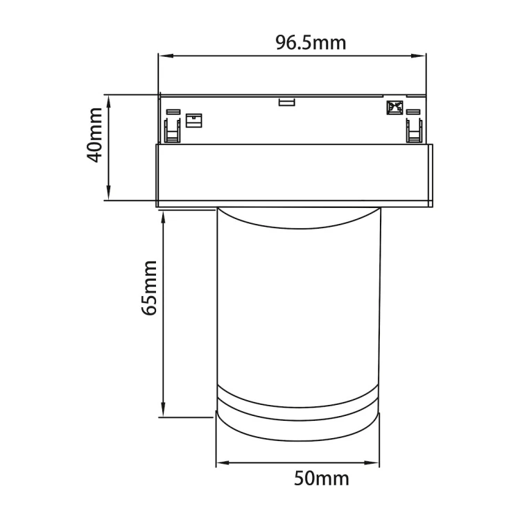 Czarny downlight LED 48V 6W do systemu Magnetic Track 10 mm to połączenie designu i funkcjonalności. CRI≥90, kąt 24° i regulacja barwy światła zapewniają idealne oświetlenie.